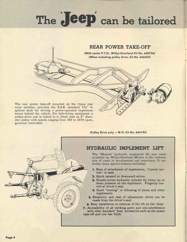 1949 Jeep Universal Operation Data Page 6